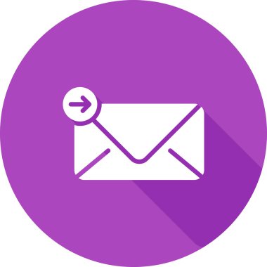 posta simgesi, vektör illüstrasyonu basit tasarım gönder