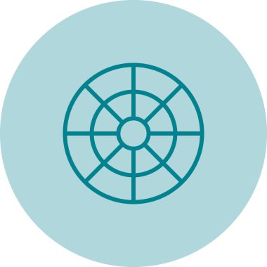 Pantone Simgesi. Renkli Tekerlek İşareti. Vektör İllüstrasyon Kılavuzu.