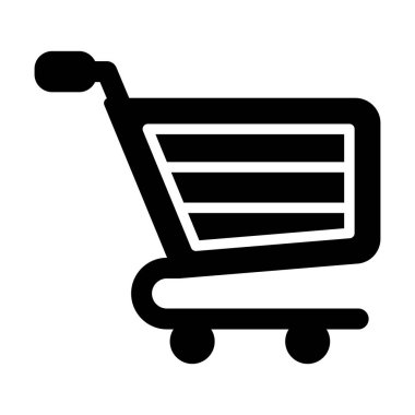 alışveriş simgesi vektör illüstrasyonu 