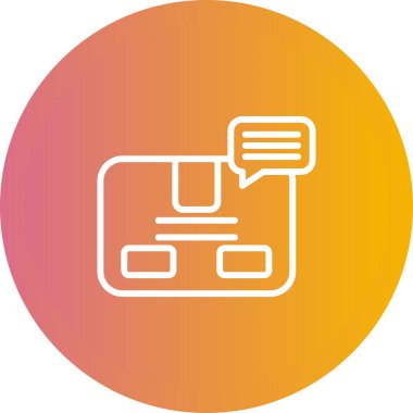 Skype sohbet simgesi, vektör illüstrasyonu