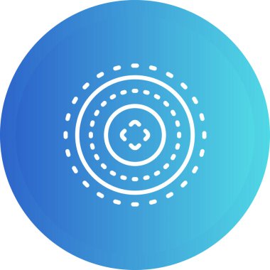 Hedef simgenin vektör illüstrasyonu 