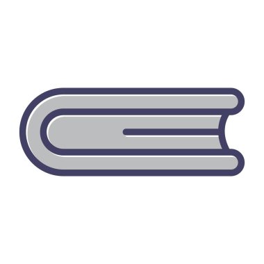 Kapalı Kitap. simge vektör illüstrasyonu