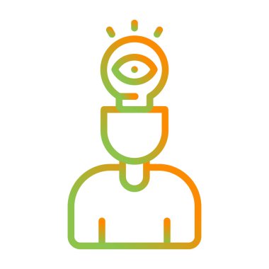 Görsel Düşünme Ağı vektör çizimi