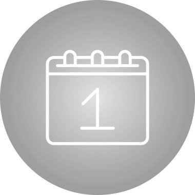 Gözyaşı Takvimi. Web simgesi basit illüstrasyon