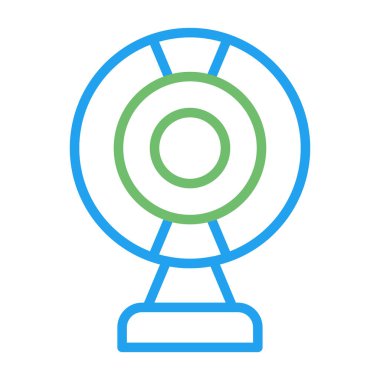 Web kamerası web simgesi vektör illüstrasyonu