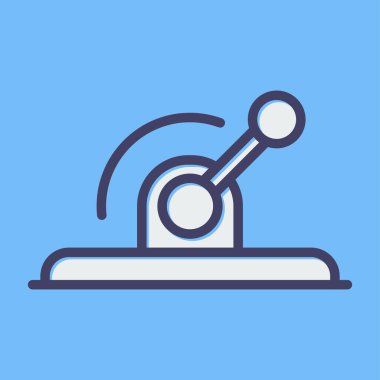 Kol simgesi. Endüstri koleksiyonundan beyaz arkaplan üzerine moda Lever logosu konsepti.