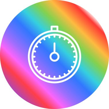 Kronometre Web simgesi basit illüstrasyon