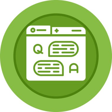 Forum web simgesi, basit illüstrasyon