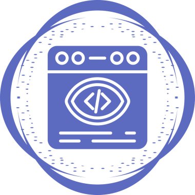 tarayıcı simgesi vektör illüstrasyonu