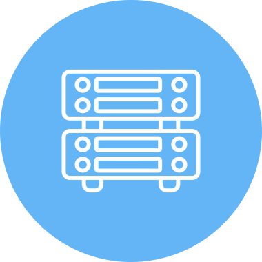 sunucu simgesi, vektör illüstrasyonu basit tasarım