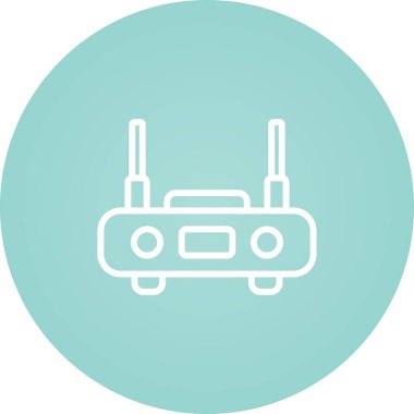 router vektör simgesi, tasarım taslağı 