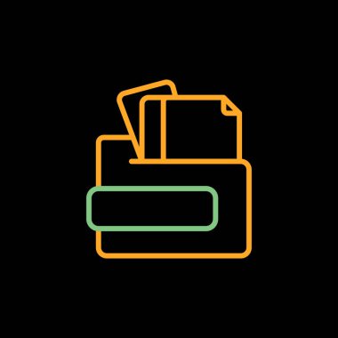 belge web simgesi vektör illüstrasyonu