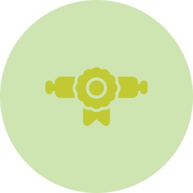 Sertifika simgesi, vektör illüstrasyonu basit tasarım