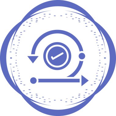 Görselleştirilmiş Basit Özyineleme Simgesi Beyaz Arkaplanda İzole Edildi 