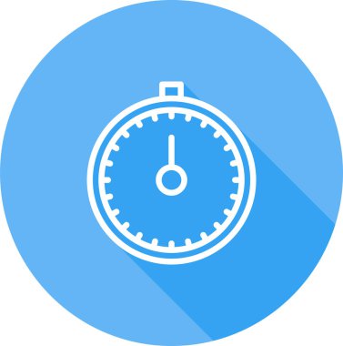 Kronometre Web simgesi basit illüstrasyon