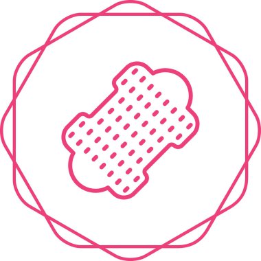 Deri ağ simgesi vektör illüstrasyonu