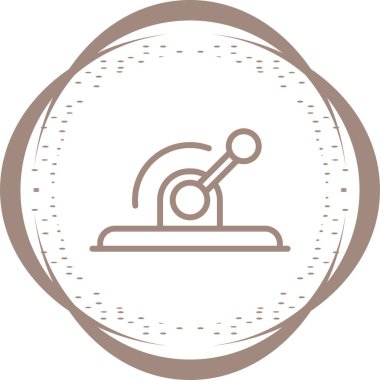 Kol simgesi. Endüstri koleksiyonundan beyaz arkaplan üzerine moda Lever logosu konsepti.