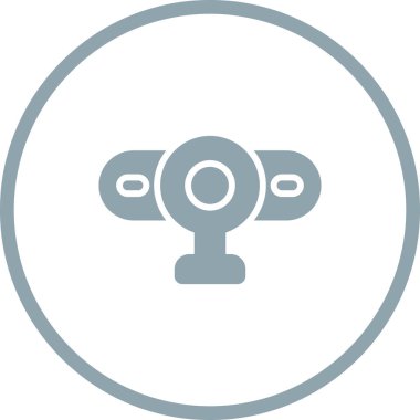 Web kamerası web simgesi vektör illüstrasyonu