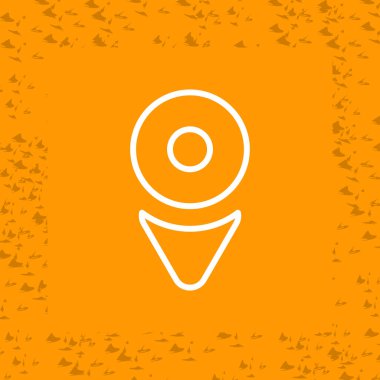 Aşağı kaydır. Web simgesi basit illüstrasyon