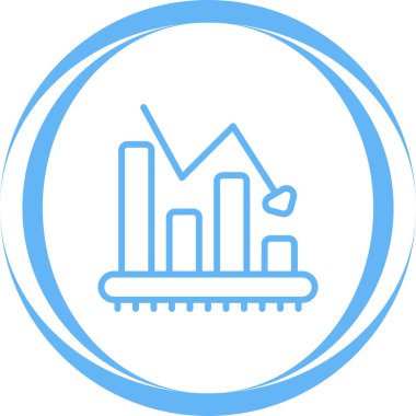 Beyaz Arkaplanda Çubuk Çizelgesi Analiz Vektörü Simgesi İzole Edildi 