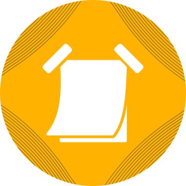 Yapışkan not web simgesi, basit vektör illüstrasyonu