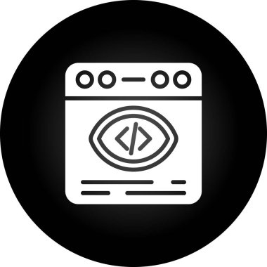 Web tarayıcı simgesi, vektör çizim     