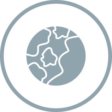 Earth icon, vector illustration simple design