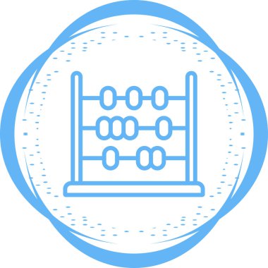 Abaküs. Web simgesi basit illüstrasyon   