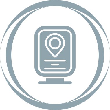 konum pin simgesi vektör illüstrasyonu 