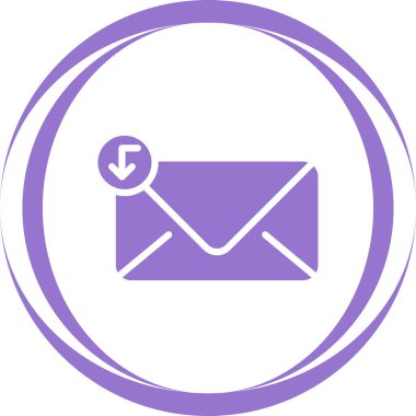 E-posta. Web simgesi basit illüstrasyon 