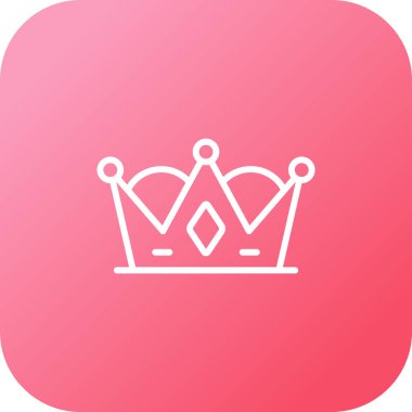 Taç web simge vektör çizim