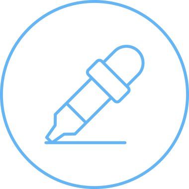 Göz damlası Simgesi Düzlüğü. Vektör Göz Damlası Sembolü