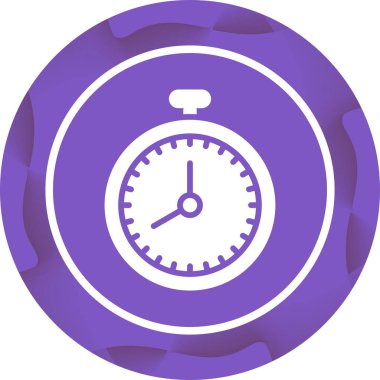 Kronometre Web simgesi basit illüstrasyon