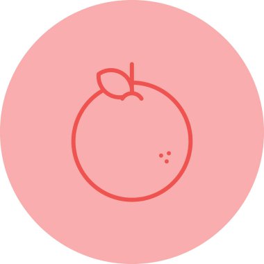 turuncu ağ simgesi, basit illüstrasyon