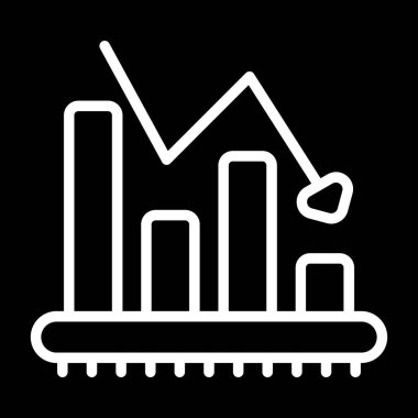 Beyaz Arkaplanda Çubuk Çizelgesi Analiz Vektörü Simgesi İzole Edildi 