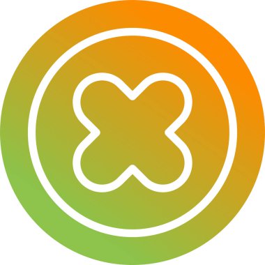 çapraz simgenin vektör illüstrasyonu 