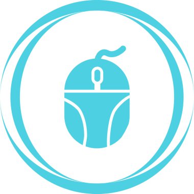 Bilgisayar faresi. Web simgesi basit illüstrasyon