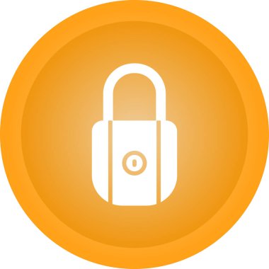 Asma kilit simgesinin web illüstrasyonu