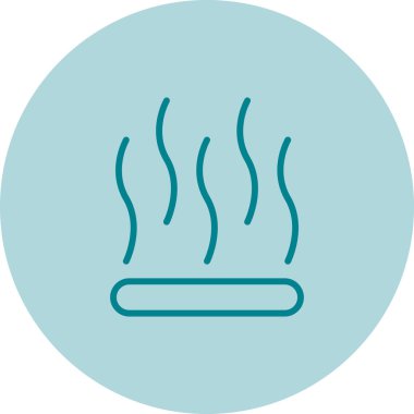 duman sinyali simgesi, web illüstrasyonu