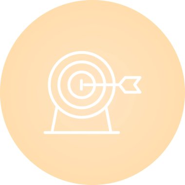 Hedef simgenin vektör illüstrasyonu 