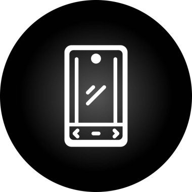 akıllı telefon simgesi, vektör illüstrasyonu basit tasarım