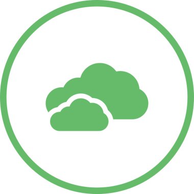 vector illustration of cloud modern icon 