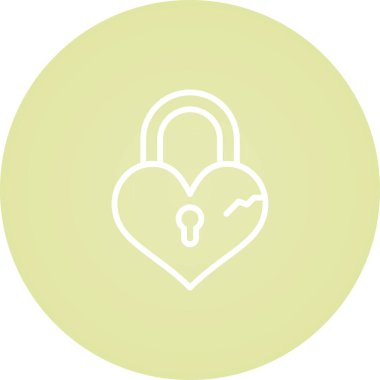 asma kilit simgesi, vektör illüstrasyonu basit tasarım