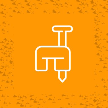 Beyaz Arkaplanda Kablo Simgesi İzole Edildi 