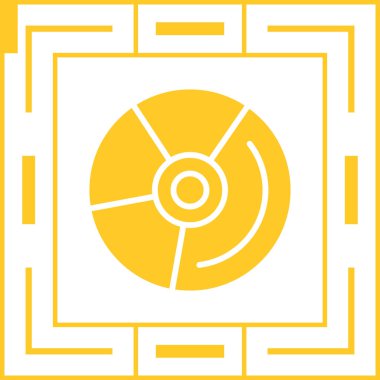 DVD modern simgesinin vektör illüstrasyonu