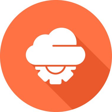 Bulut simgesi, vektör illüstrasyonu 