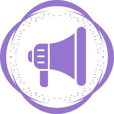 Moda tarzında konuşmacı simgesi. Megafon.