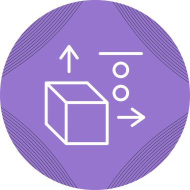 Üç boyutlu tasarım. Web simgesi basit illüstrasyon