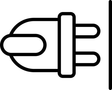 elektrik dolgu simgesi web basit illüstrasyon