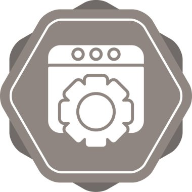 Tarayıcı pencere simgesi izole edilmiş beyaz arkaplan. Açık sekme işareti. Tarayıcı çerçeve sembolü. Dış bağlantı işareti. Çizgi, taslak ve doğrusal simge. Vektör İllüstrasyonu